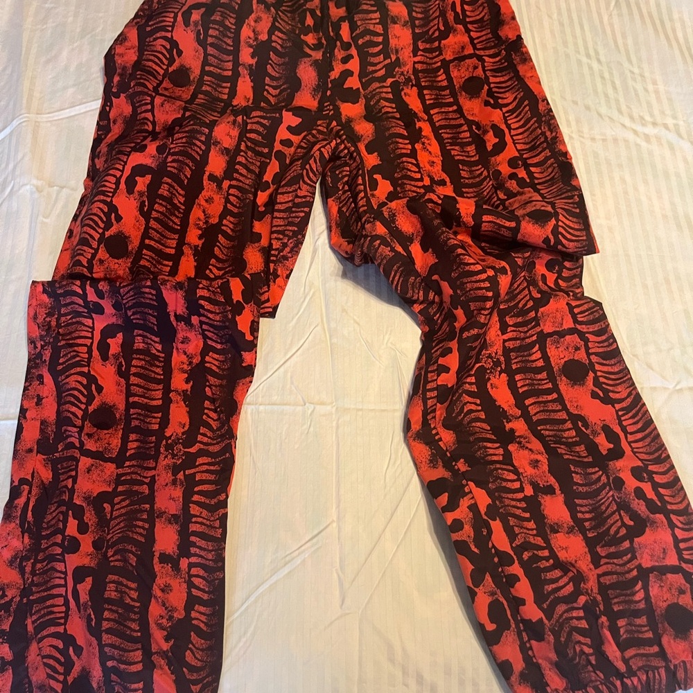Obermeyer Red and Black Cargo Pants
